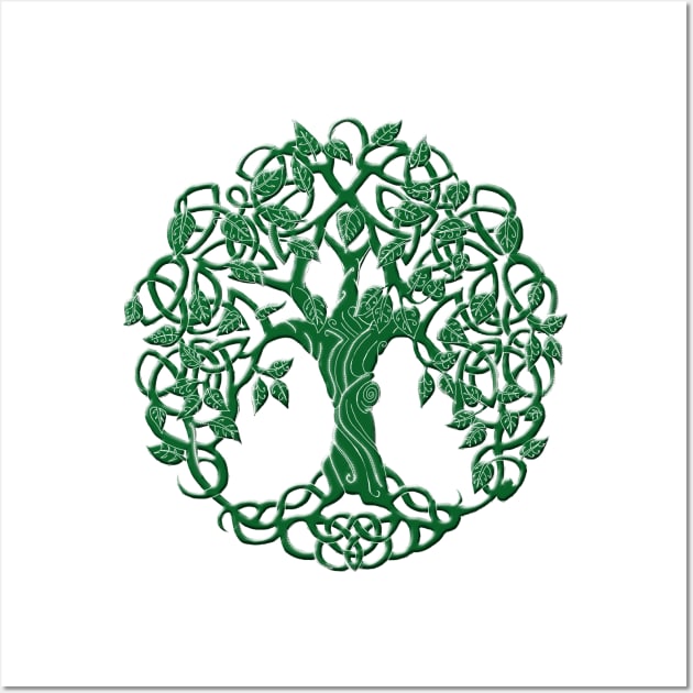 Tree of Life Green Wall Art by Astrablink7